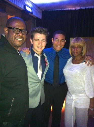  Damian & Bryce with Forest Whitaker and Mary J. Blige
