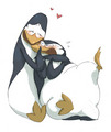 Kowalski hugging Skipper - penguins-of-madagascar fan art