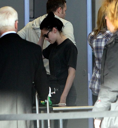 Kristen Stewart at LAX airport in Los Angeles, California - January 29, 2012.