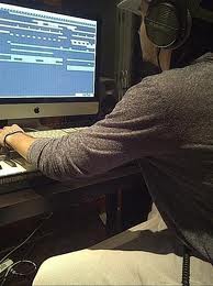 Tom in the studio