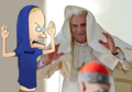 pope cornholio  - atheism photo