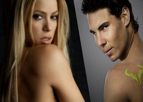  夏奇拉 and Nadal sexy naked back