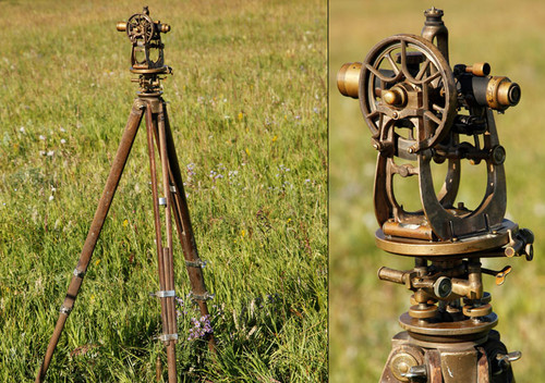 Theodolite (surveying instrument) used by Lily Bell in Episode 9
