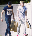 Zayn and Niall were shopping in LA  - one-direction photo