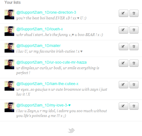 hahahha :P my lists on twitter ;D