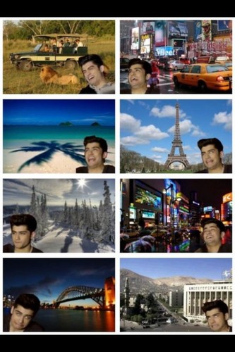  lol xD Zayn now is travelling around the world ! (hehe)