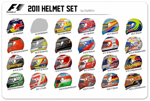 2011 Driver Helmets 