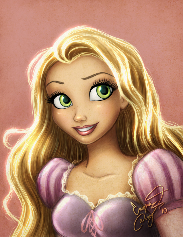 Cute Rapunzel Painting - Disney Princess Photo (28819306) - Fanpop