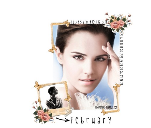 EmmaWatson.Net February Calendar