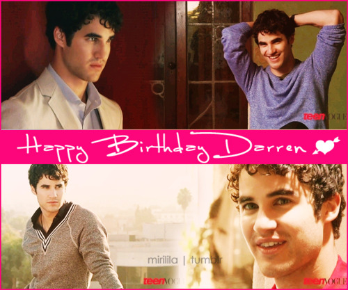  Happy Birthday Darren Criss ♥