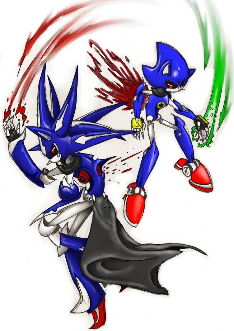 Fan Art of Metal Sonic for fans of Sonic Characters. 