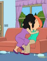 Lois and Bonnie kiss 8 - family-guy photo