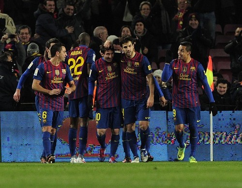Xavi Hernandez :FC Barcelona (2) v Valencia CF (0) - Copa del Rey