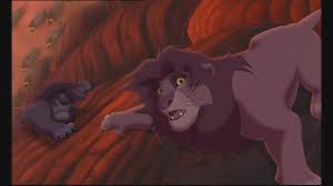  simba grown up an king trying to veilig his dad
