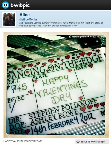  Alice (Merlin) Valentine tweet from Dancing on the Edge set