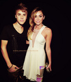 Bieber and Miley Cyrus  - justin-bieber photo