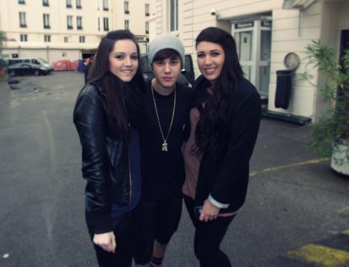Bieber with fans