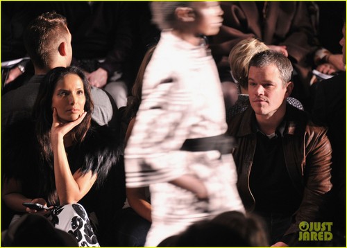  Matt Damon: Naeem Khan Fashion mostrar With Luciana!