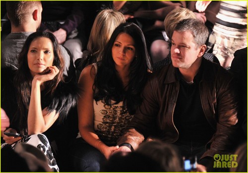  Matt Damon: Naeem Khan Fashion Show With Luciana!