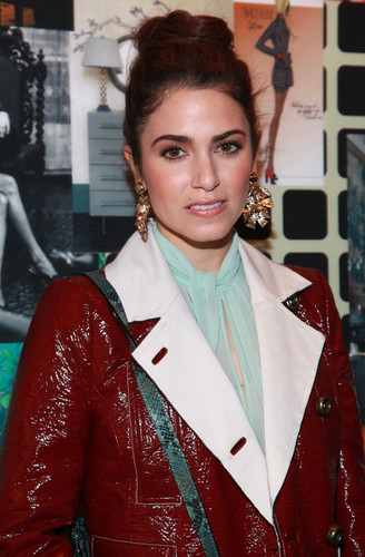  Nikki backstage at the Tracy Reese fashion show in New York. [12/02/12]