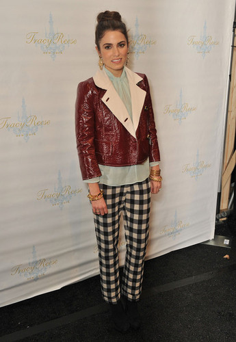  Nikki backstage at the Tracy Reese fashion Показать in New York. [12/02/12]