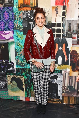 Nikki backstage at the Tracy Reese fashion show in New York. [12/02/12]