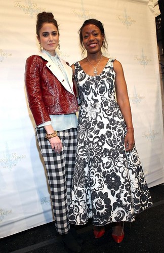  Nikki backstage at the Tracy Reese fashion tampil in New York. [12/02/12]
