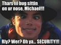 The bug is on the move... again! - michael-jackson-funny-moments photo