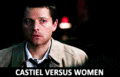 Castiel vs. Women - supernatural fan art