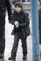 Jared Gilmore On The Set Of Once Upon A Time - once-upon-a-time photo