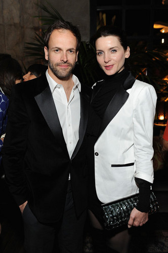  Jonny Lee Miller and Michele Hicks attend the Marni at H&M Collection Launch 17th Feb 2012