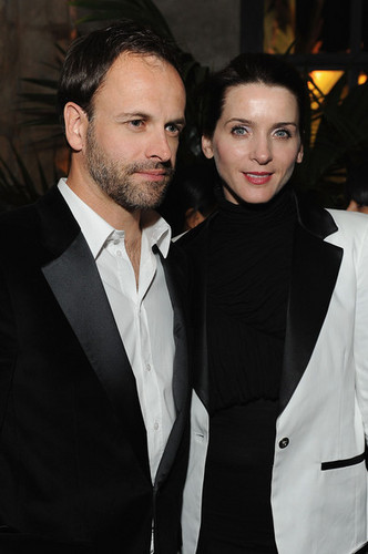  Jonny Lee Miller and Michele Hicks attend the Marni at H&M Collection Launch 17th Feb 2012