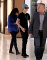 Justin Bieber and Selena Gomez at the Beverly Center. - justin-bieber photo