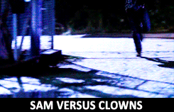Sam vs. Clowns - supernatural fan art