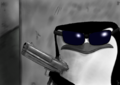 Skipper on a mission (with gun) - penguins-of-madagascar fan art