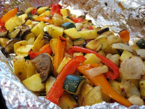 veggies- roasted and fresh
