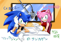 .:Sonic and Amy:. - sonic-and-amy fan art