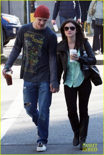  Chris Zylka in Vancouver with Lucy Hale
