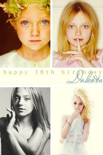  Happy 18th Birthday Dakota Fanning!!! ♥