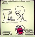 Justin Follow Me :D - justin-bieber photo