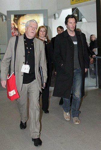  Keanu Reeves arrives at Budapest Airport.( February 15, 2012)