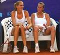Vaidisova and Kvitova white - tennis photo
