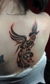 When I got my Pheonix tattoo redone, beautiful very tribal - tattoos photo