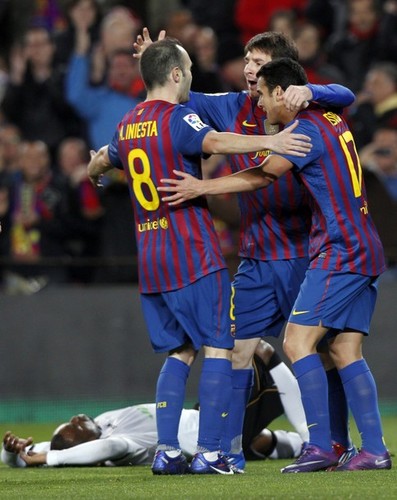 Andres Iniesta: FC Barcelona (5) v Valencia CF (1) - La Liga