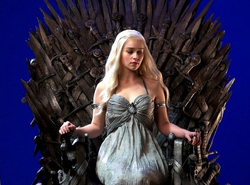 Daenerys Targaryen on Iron Throne