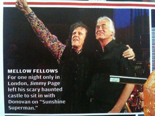 Donovan with Jimmy Page