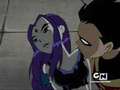robin catching raven from faling - teen-titans photo
