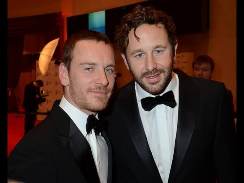  ★ Chris O'Dowd and Michael Fassbender a the IFTAs Reception ★