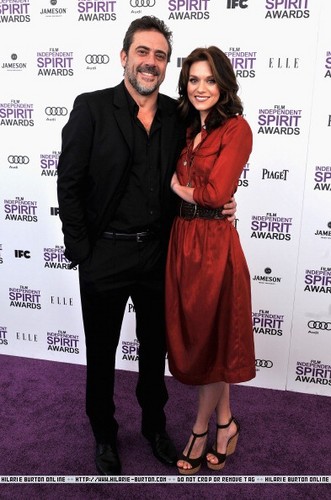  Hilarie Burton&Jeffery Dean morgan At2012 Film Independent Spirit Awards