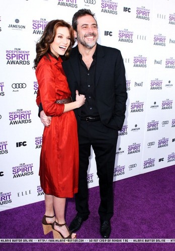  Hilarie バートン &Jeffery Dean モーガン, モルガン At2012 Film Independent Spirit Awards